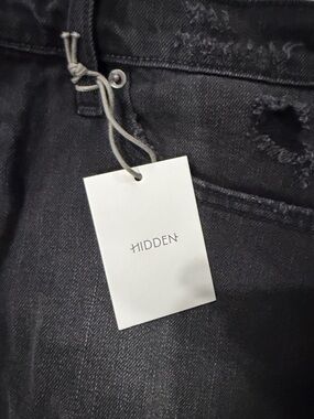 NWT Hidden Women's Black Jeans - Distressed Style